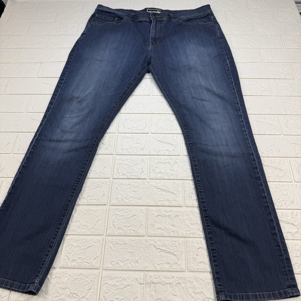 Travis Mathew Legacy Featherweight Jeans Slim Stretch Denim Blue Golf Mens 38x30